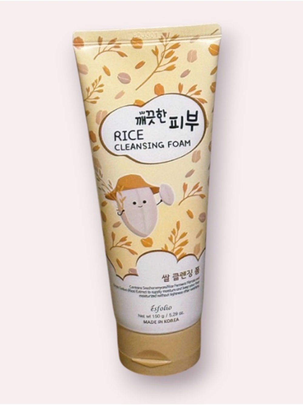 Esfoilio Rice Cleansing Foam - face wash 6.29oz